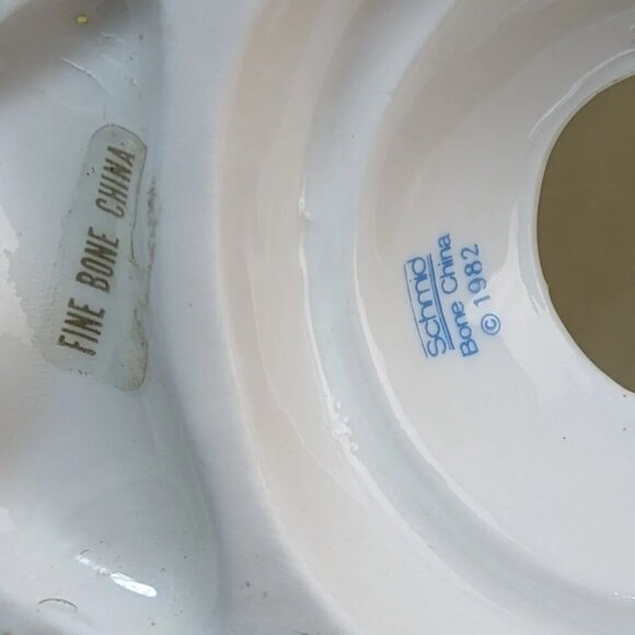 VINTAGE 1982 Schmid Swan Night Light Cover Fine Bone China - Picture 7 of 9